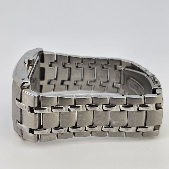 Armitron Men's Watch Black Dial 7.5" WORKING MISSING CRYSTAL SELLING FOR PARTS - Picture 7 of 12